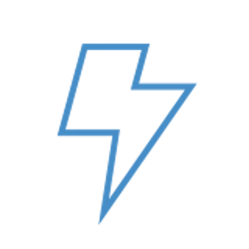 blue lightning icon