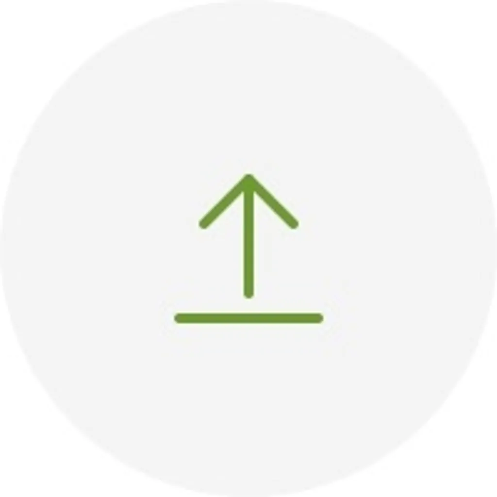 green upload icon