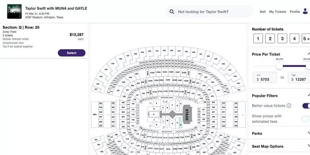 Taylor Swift Eras Tour Ticketmaster