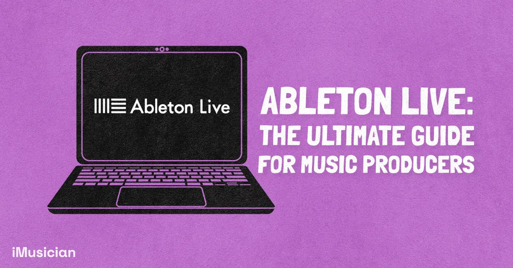 Ableton Live logo on laptop screen