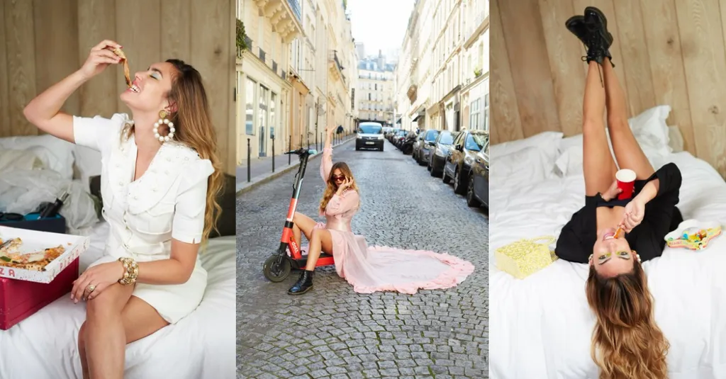 drei Fotos Alma in Paris