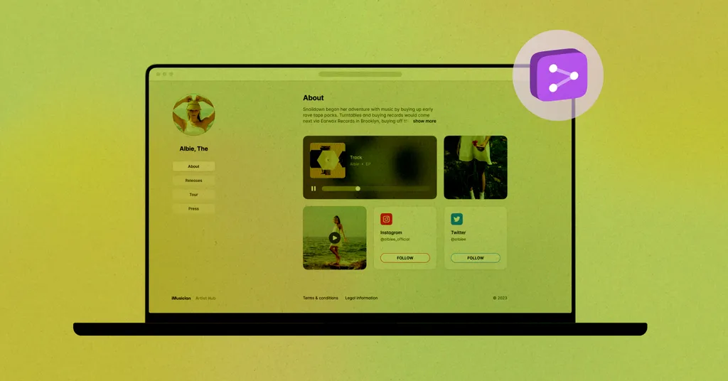 Artist Website imusician