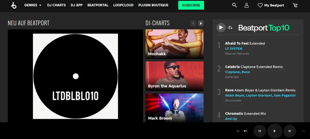 Beatport-homepage-iMusician