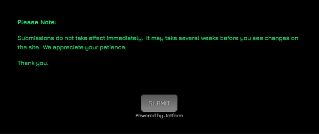Beatport profile submit