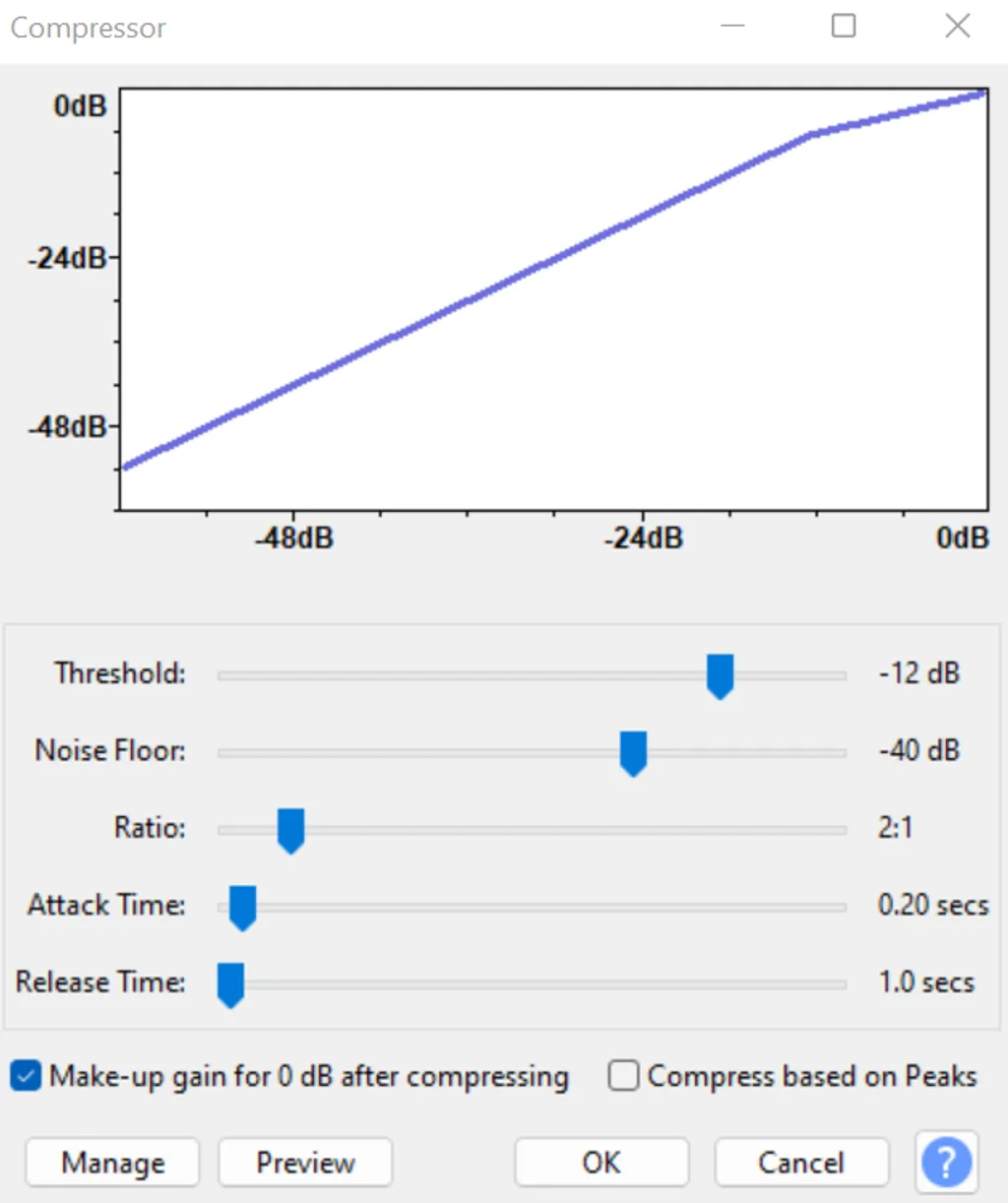 Compression-audacity
