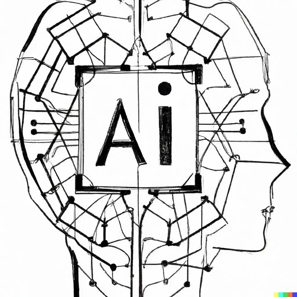 A drawing of artifical intelligence