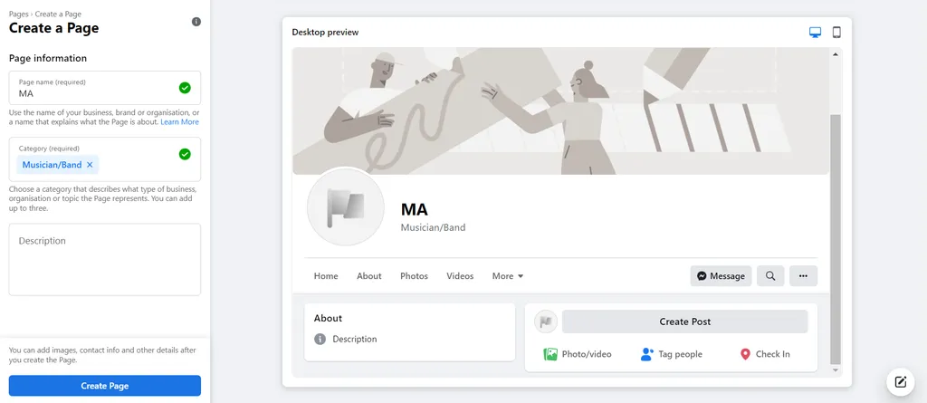 Facebook Business Page
