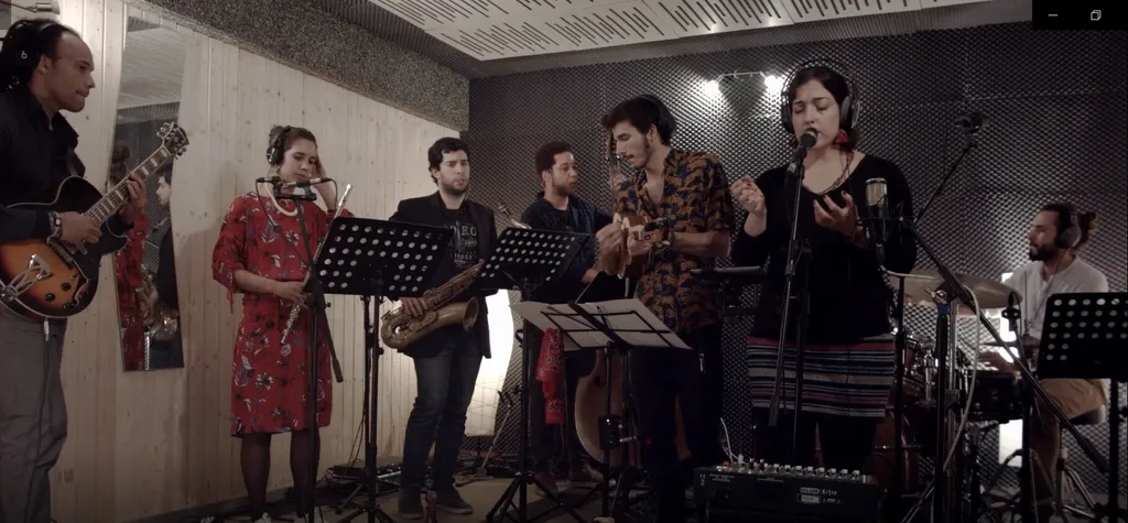 banda Mr Fortez TrioPlus em estúdio