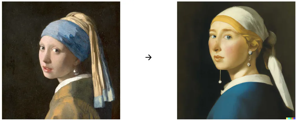 Original version vs dalle version