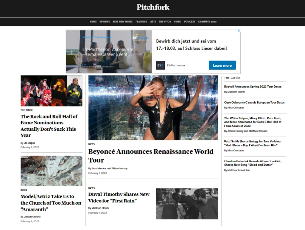 Pitchfork-Music Blog