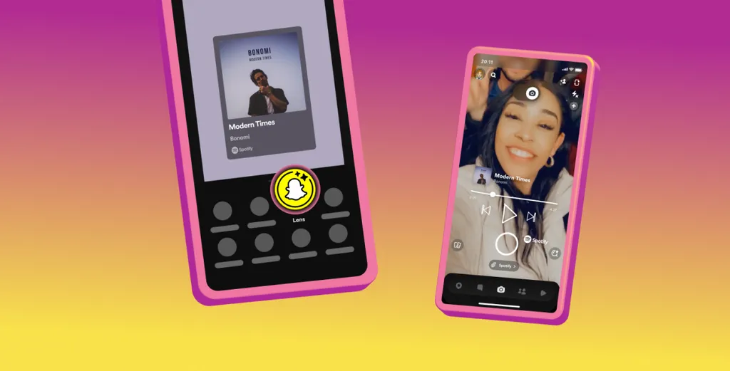 Share Track Lens Spotify Snapchat