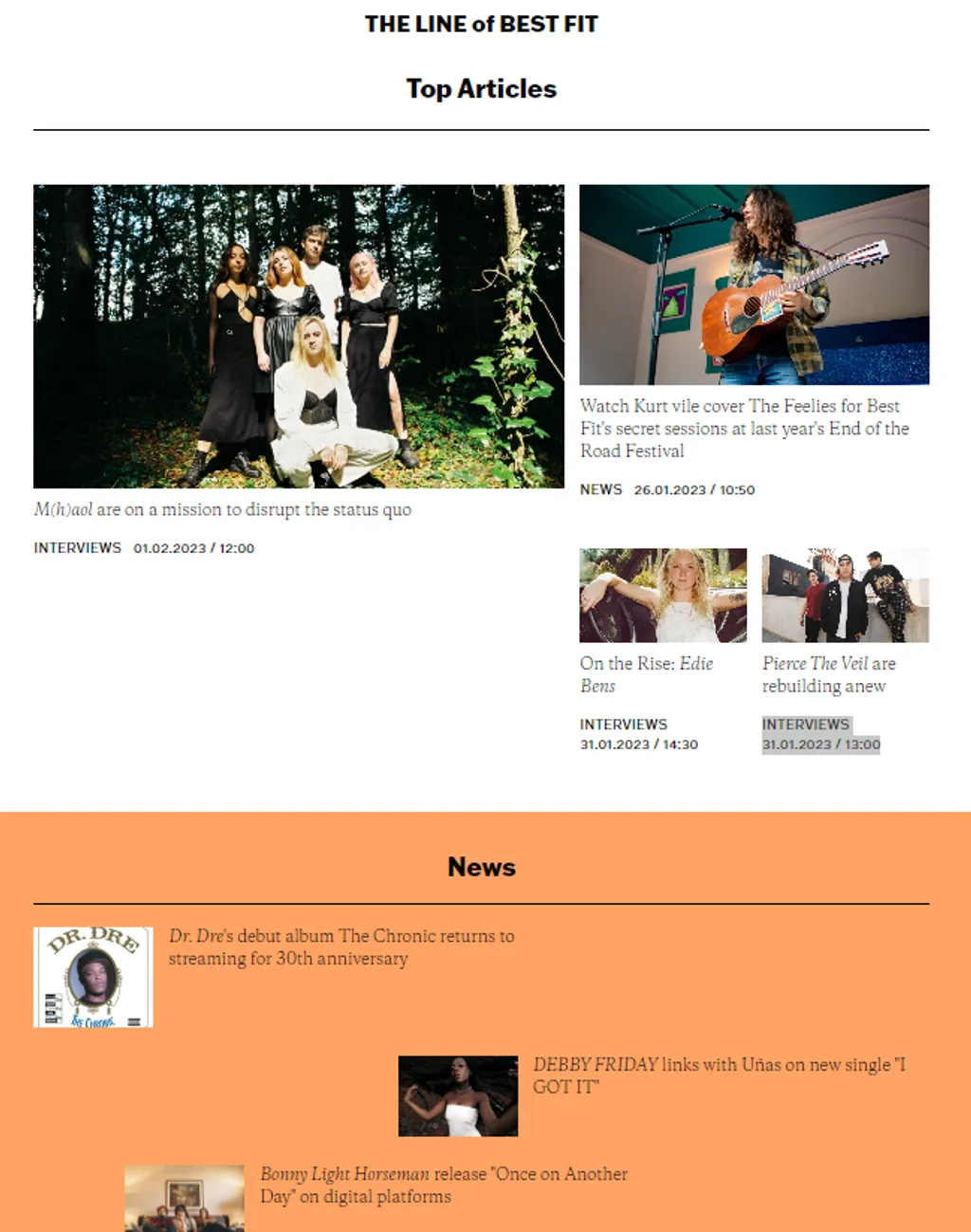 The Lines of Best Fit-Music Blog