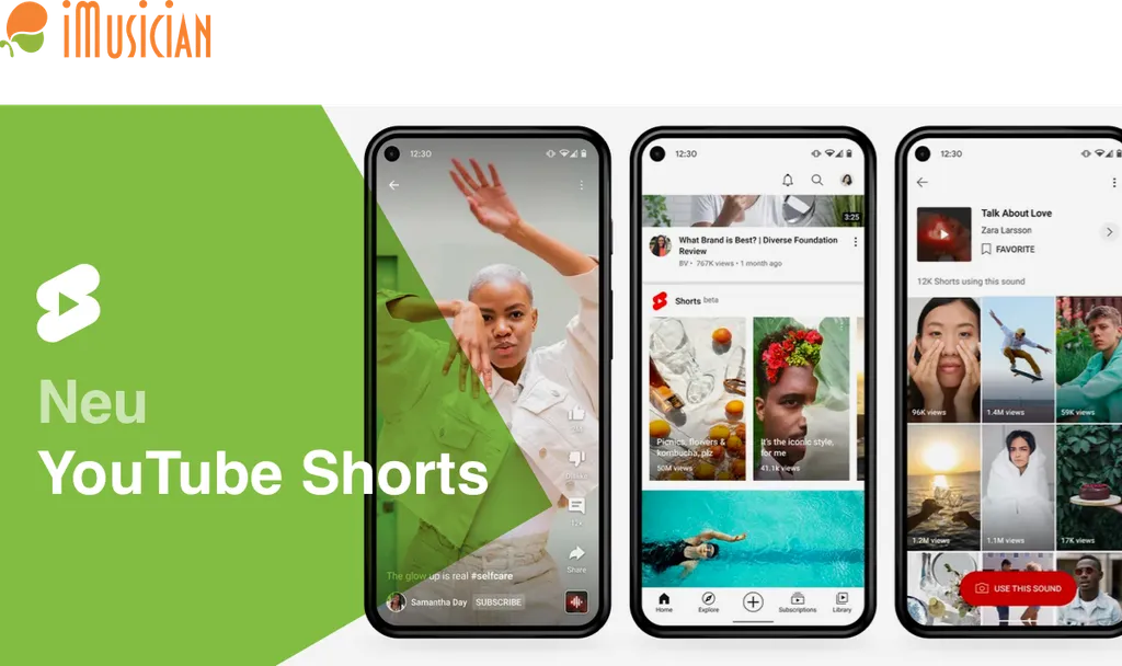 Neu YouTube Shorts mit iMusician