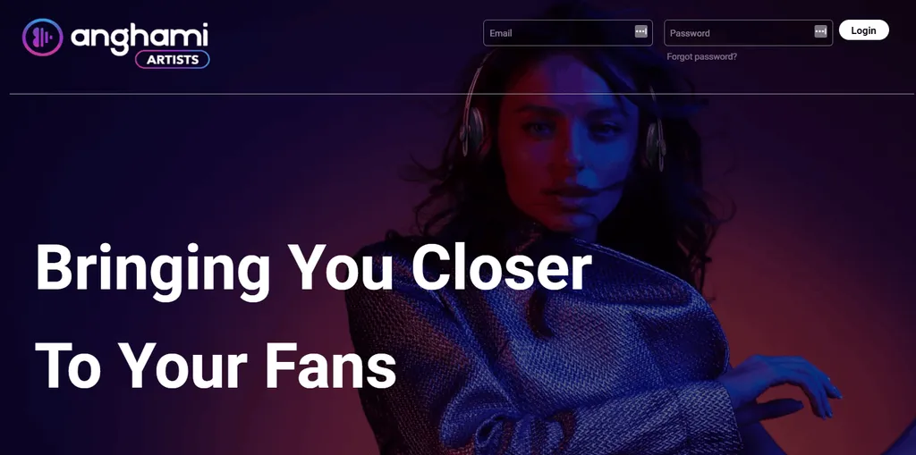 Anghami for artists dashboard