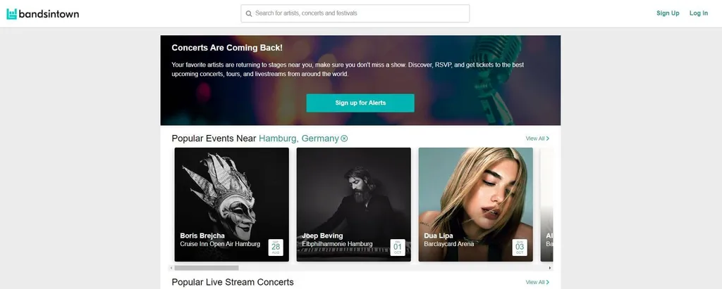 Bandsintown app promote your music