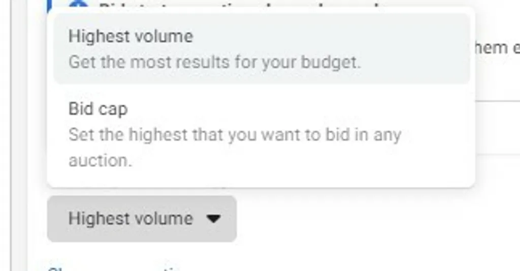Bidding facebook ads