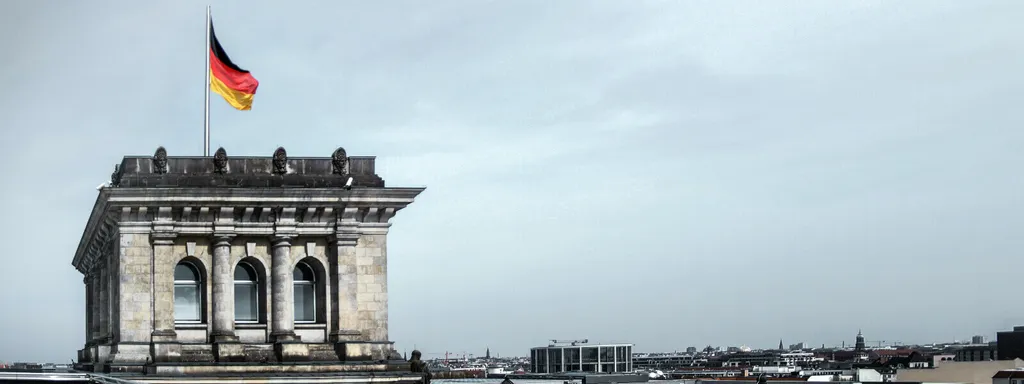 German Flag on Government Building