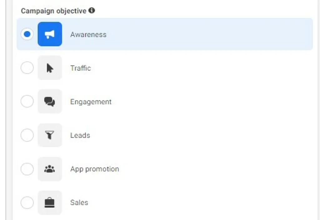 Campaign objective facebook