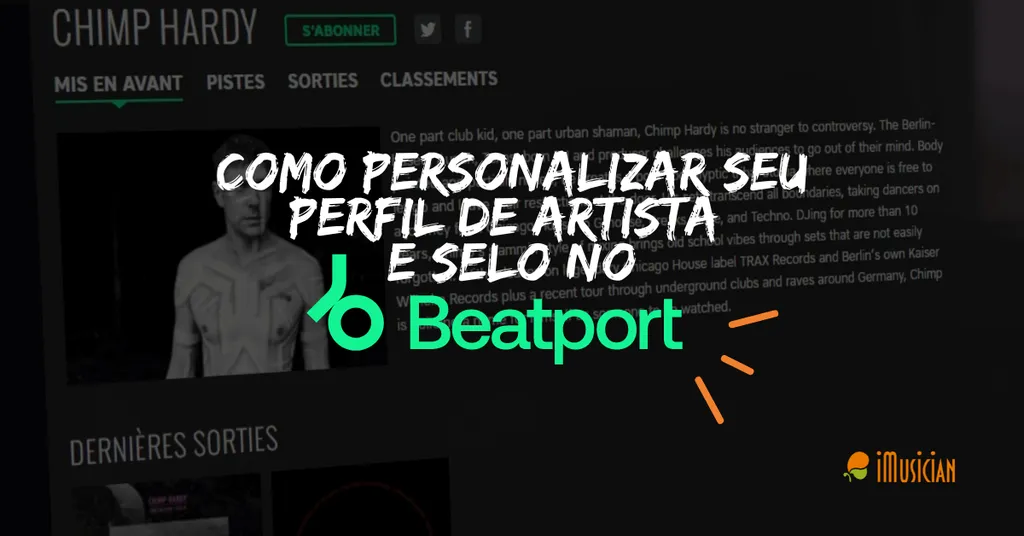 Como personalizar seu perfil artista no beatport