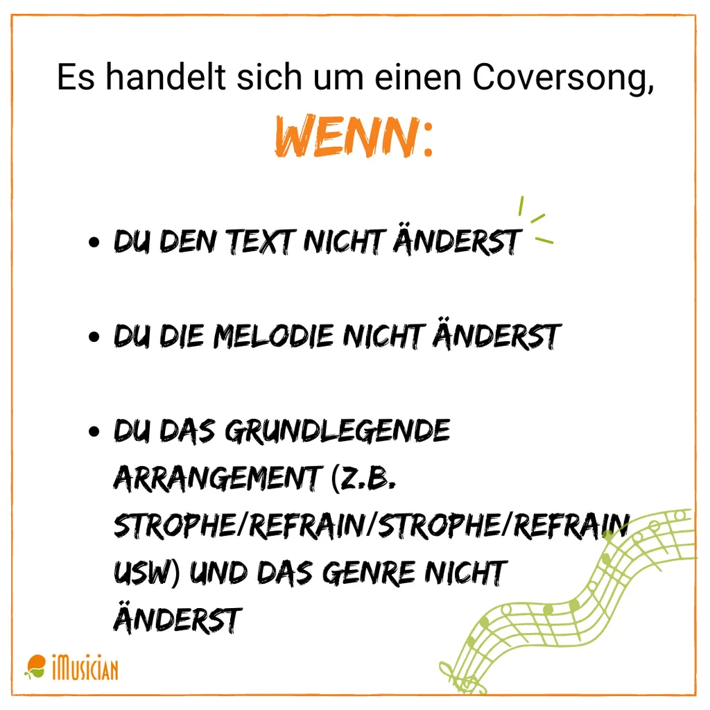 Cover song leitfaden