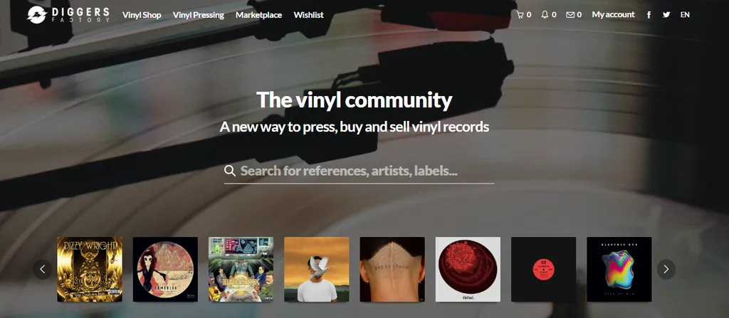 Screenshot Diggers Factory Website