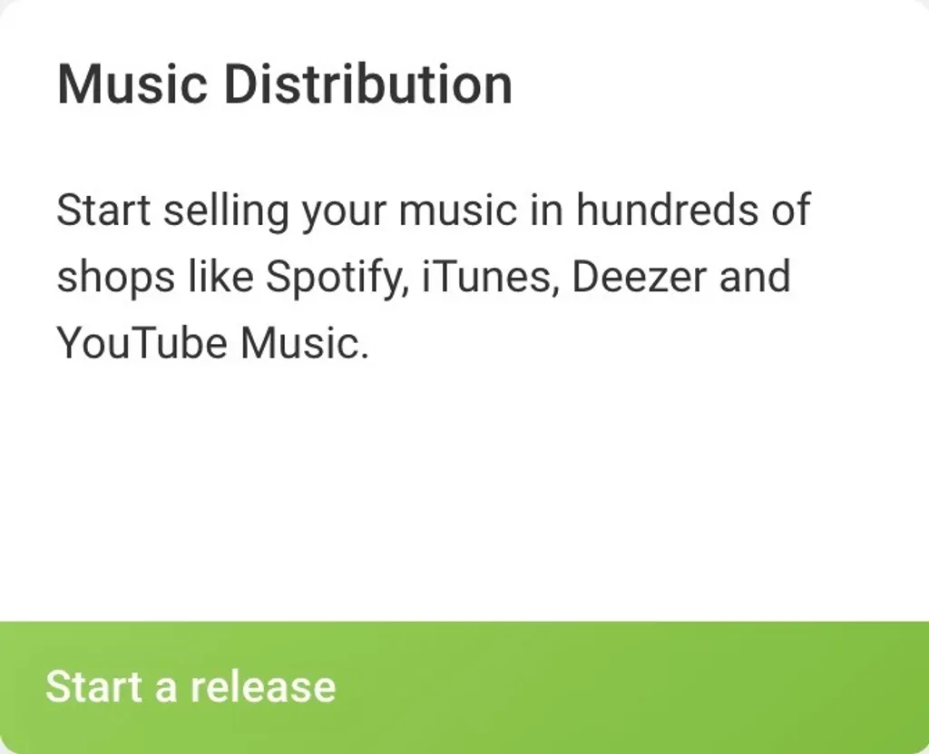 EInen Release beginnen button grün