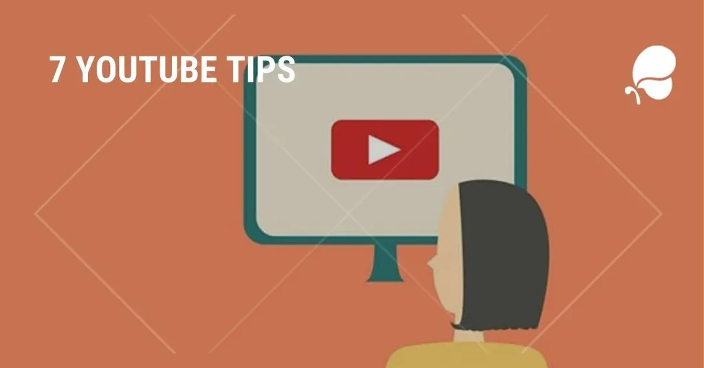 Drawing of Woman watching Youtube on Orange Background and iMusician Logo