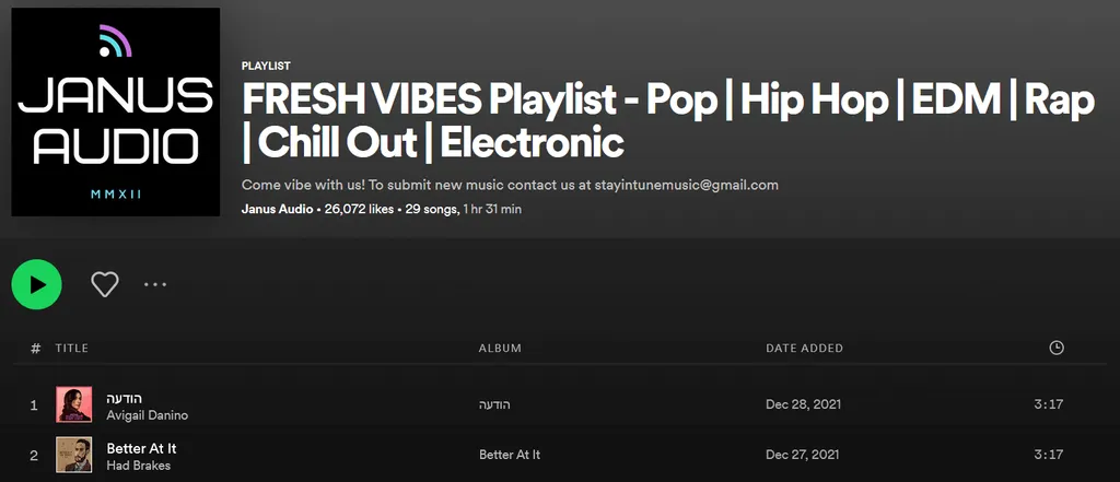 Janus audio fake playlist