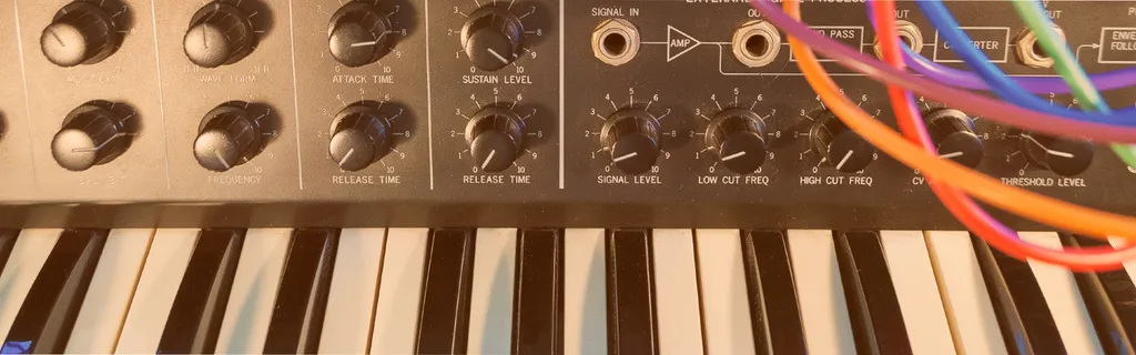 Plano detalle teclado Moog