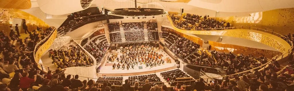 Konzert klassischer Musik in der Pariser Philharmonie