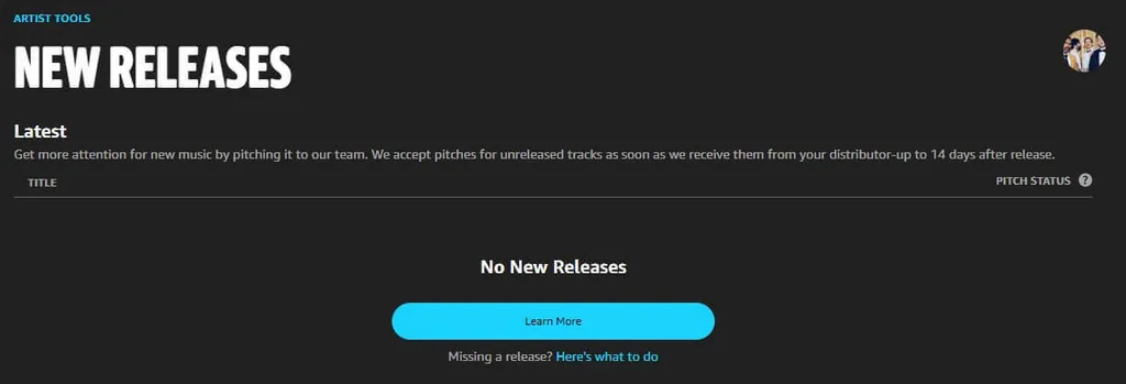 New releases amazon music for artists pitch a track