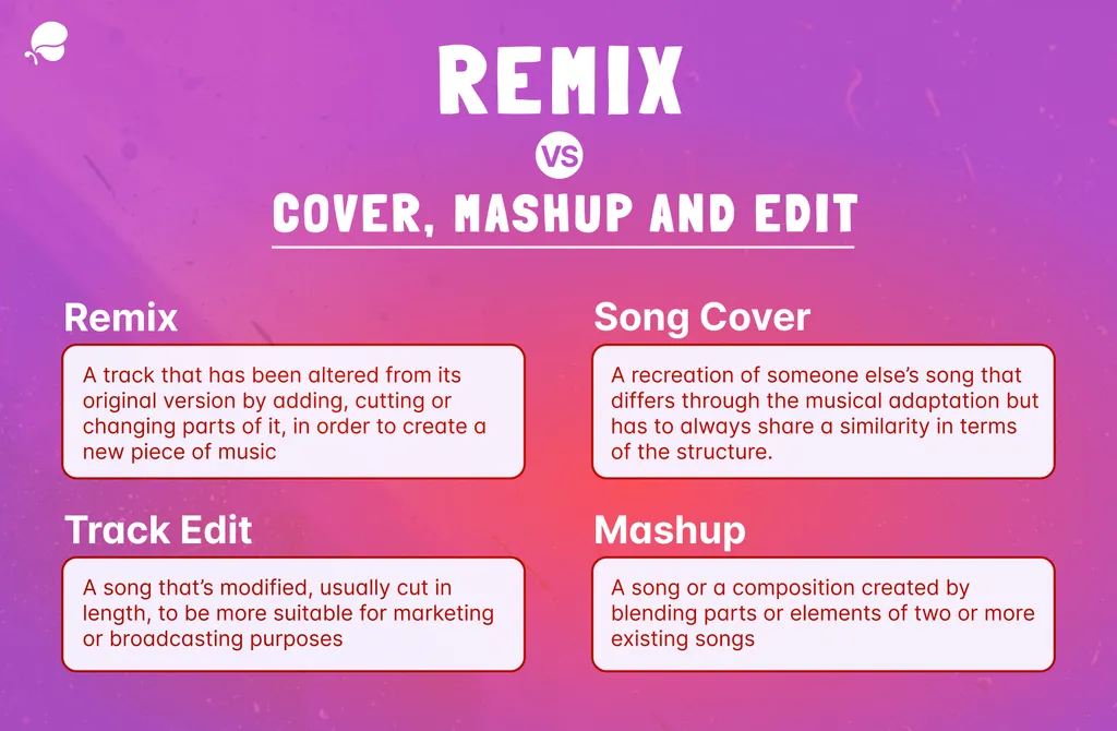 Remix vs cover mashup and edit iMusician