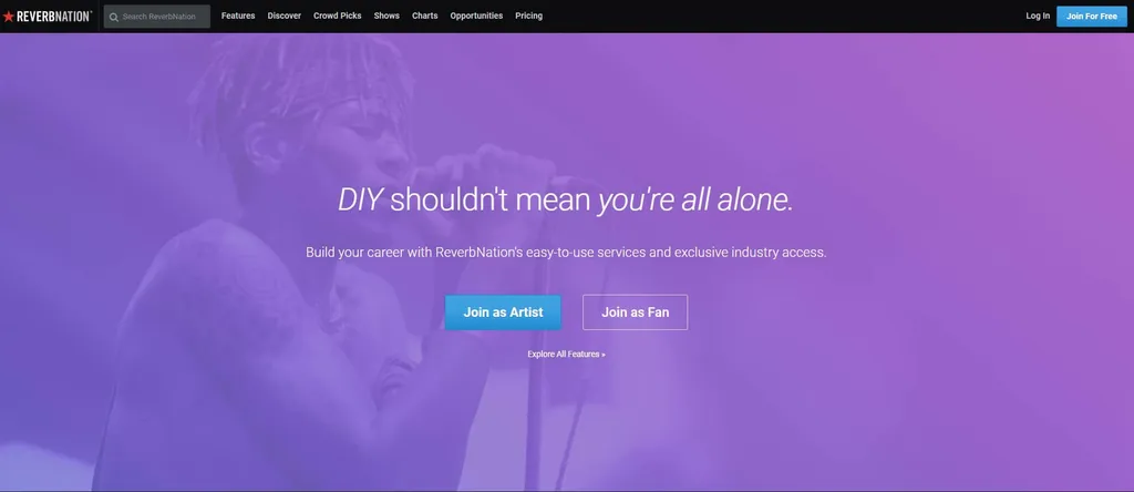 Reverbnation app promote your music