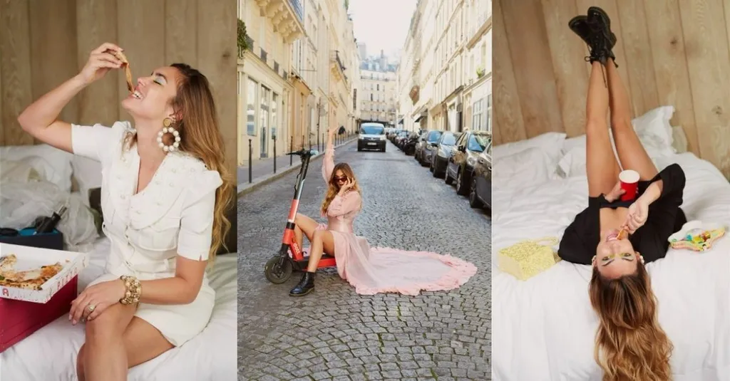 Trois photos de l'artiste Alma