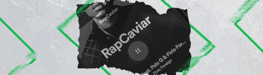 Captura de la playlist de Spotify Rap Caviar Playlist