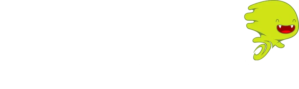 Schwarzer Hintergrund mit weißem Text "DISTROKID" links und gelber Cartoon-Figur mit rotem Mund rechts oben.